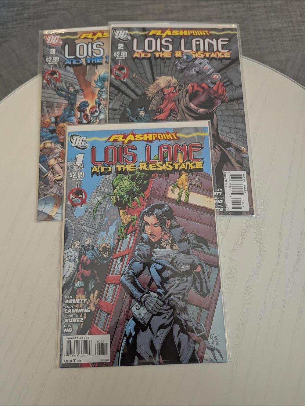 Flashpoint Lois Lane and The Resistance Comic Book Set 1 -3 Full Series